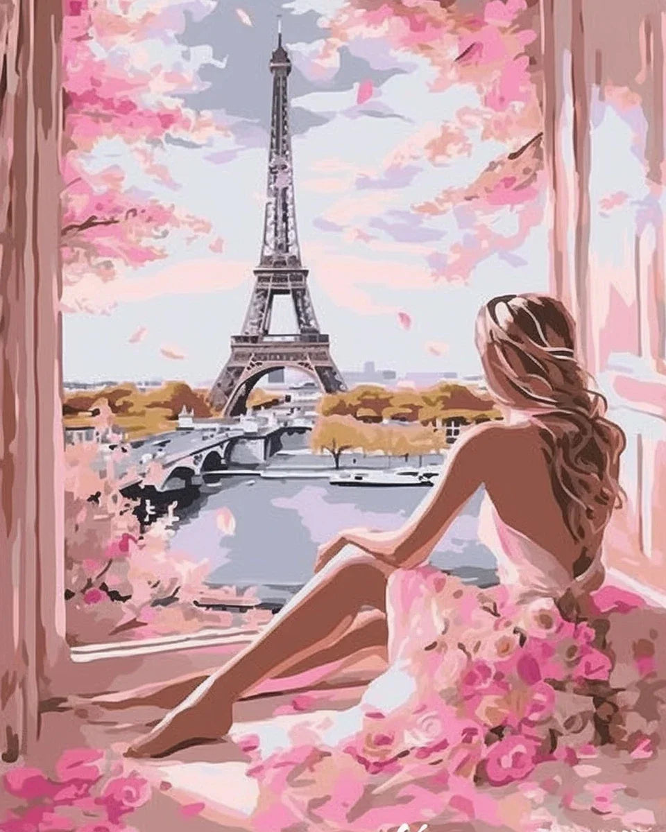 Buy The Best By Artsulli - Art is Long Life Short - RUOPOTY Oil Painting Numbers Window sill scenery Artwork Coloring For Adults Supplies