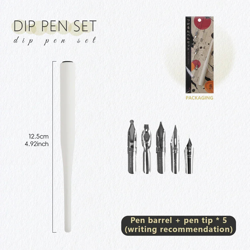 Buy The Best By Artsulli - Art is Long Life Short - SeamiArt 6pcs Dip Pen set 5pcs Nib and 1pc Holder for Artist Anime Comic Calligraphy
