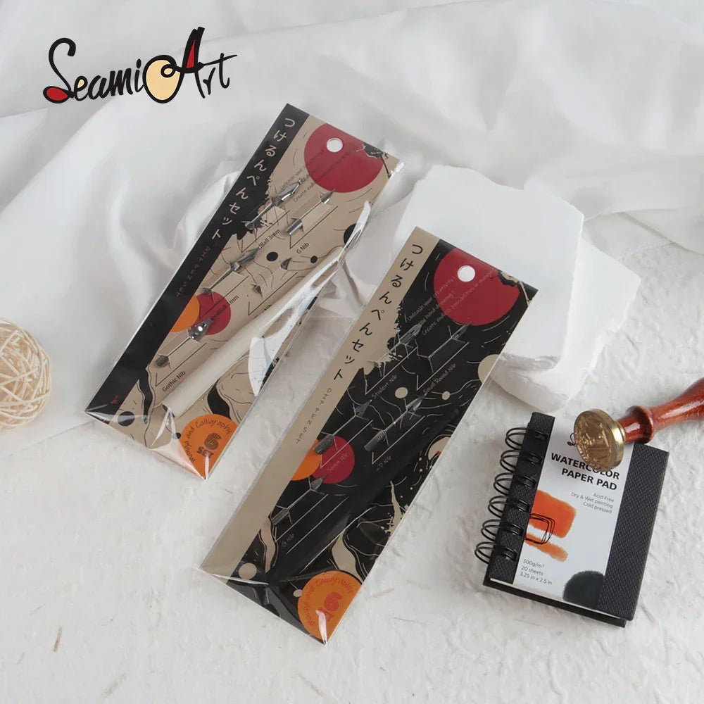 Buy The Best By Artsulli - Art is Long Life Short - SeamiArt 6pcs Dip Pen set 5pcs Nib and 1pc Holder for Artist Anime Comic Calligraphy