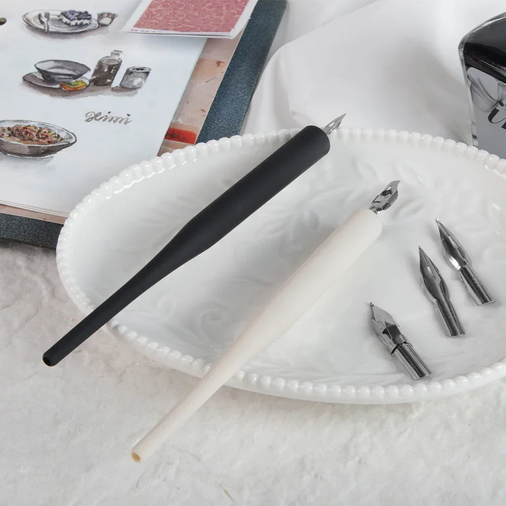 Buy The Best By Artsulli - Art is Long Life Short - SeamiArt 6pcs Dip Pen set 5pcs Nib and 1pc Holder for Artist Anime Comic Calligraphy