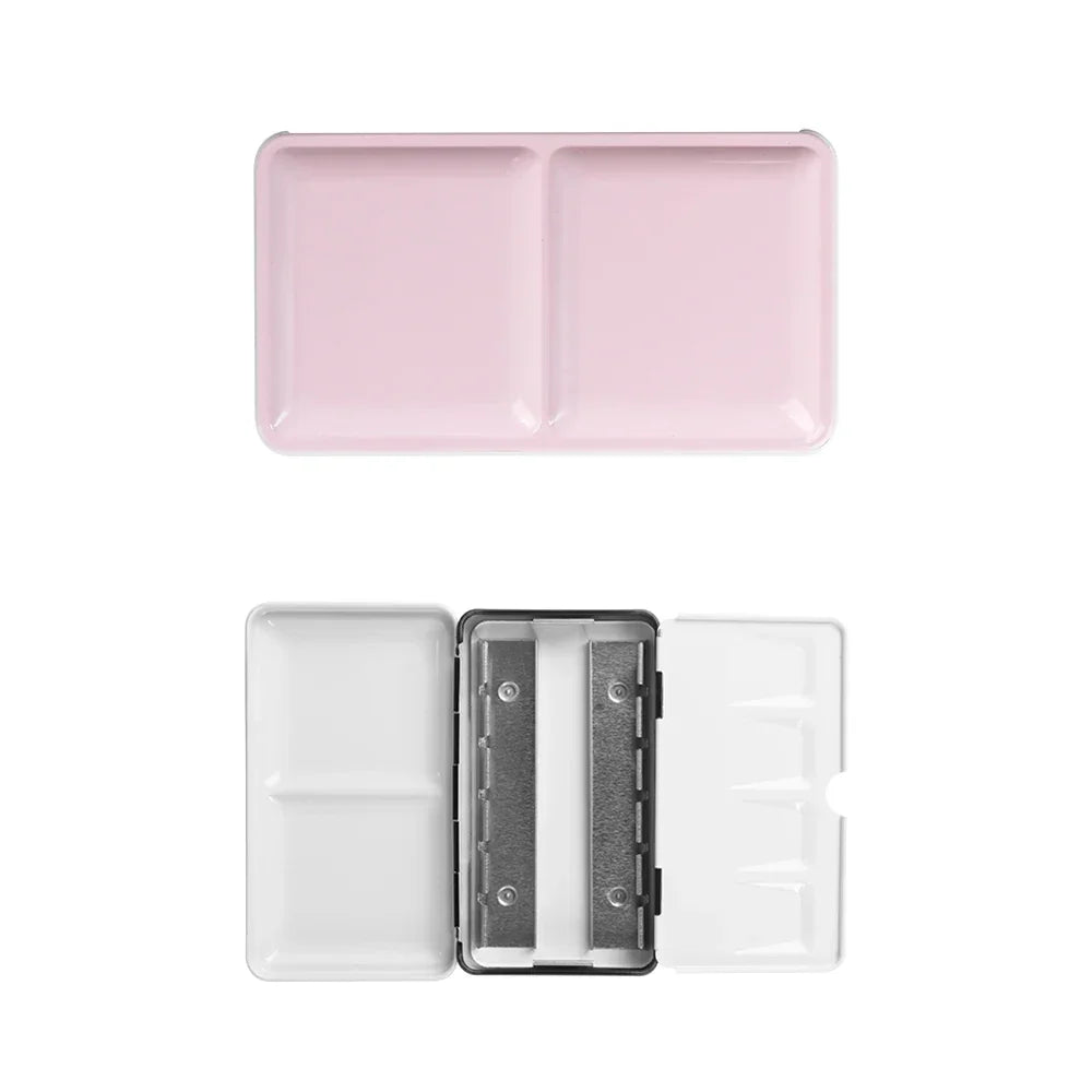 Buy The Best By Artsulli - Art is Long Life Short - SeamiArt Portable Metal Foldable Painting Box for Watercolor Subpackage Half Pans Solid