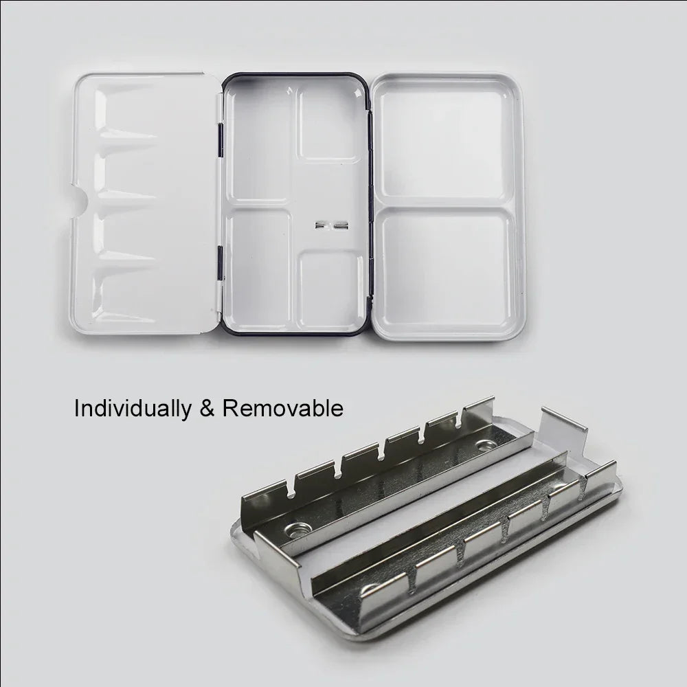 Buy The Best By Artsulli - Art is Long Life Short - SeamiArt Portable Metal Foldable Painting Box for Watercolor Subpackage Half Pans Solid