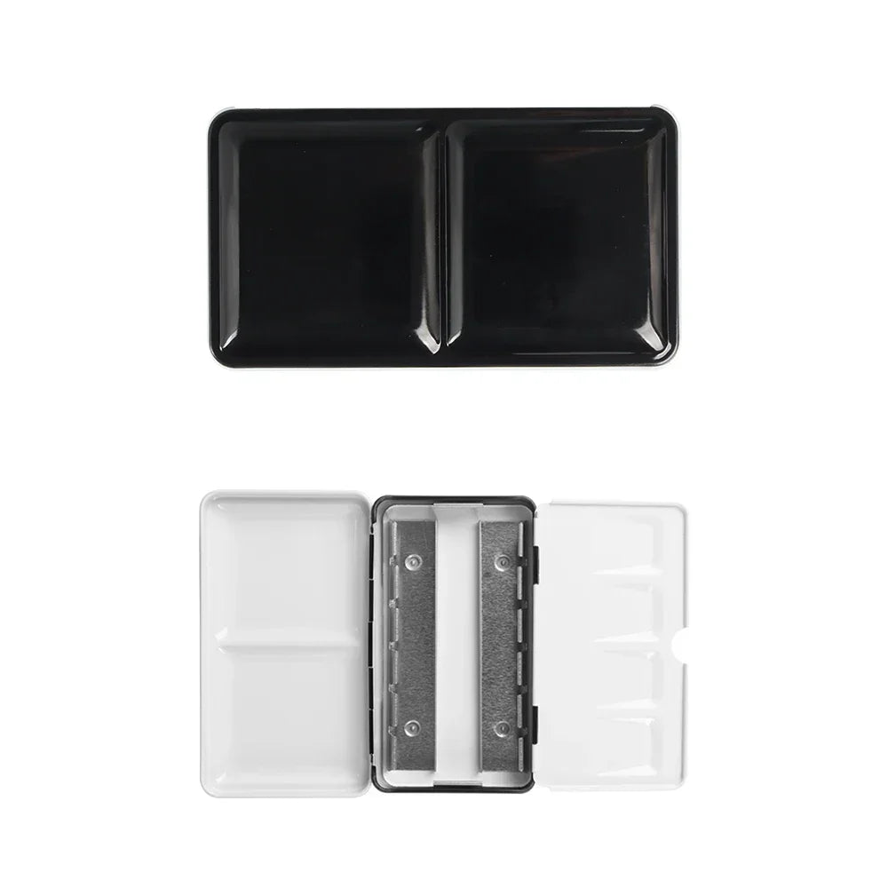 Buy The Best By Artsulli - Art is Long Life Short - SeamiArt Portable Metal Foldable Painting Box for Watercolor Subpackage Half Pans Solid