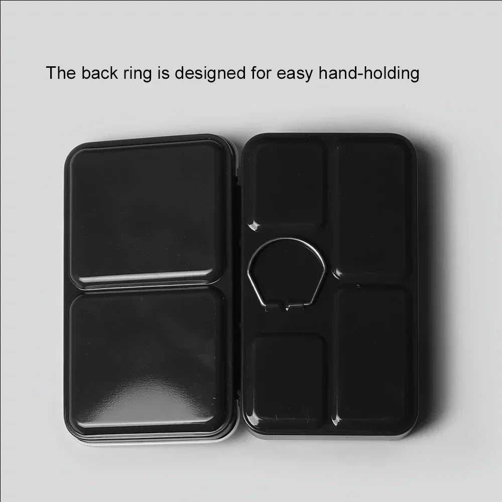 Buy The Best By Artsulli - Art is Long Life Short - SeamiArt Portable Metal Foldable Painting Box for Watercolor Subpackage Half Pans Solid