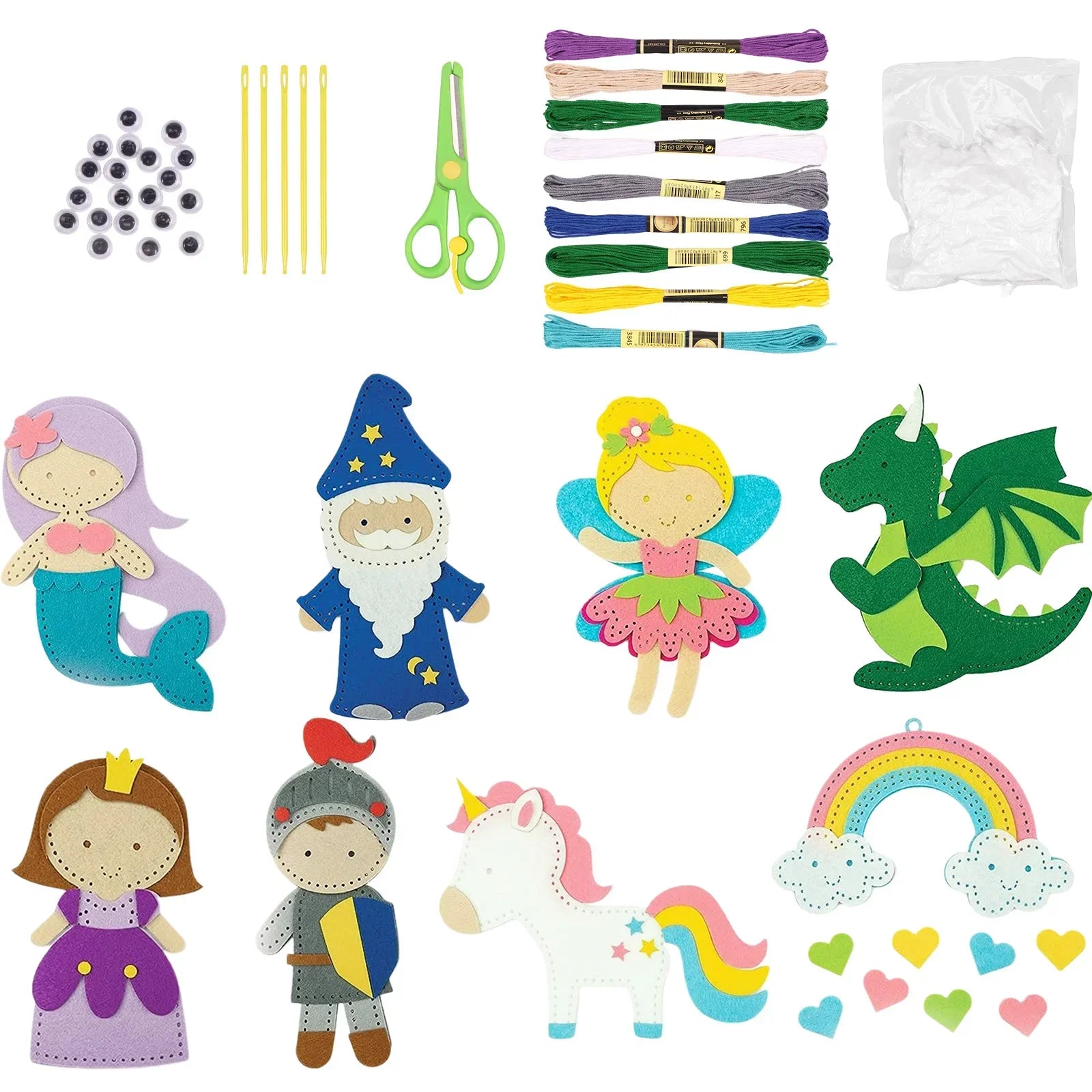 Buy The Best By Artsulli - Art is Long Life Short - Sewing Crafts Kits Forest Creatures DIY Felt Plush Animals for Beginner Kids