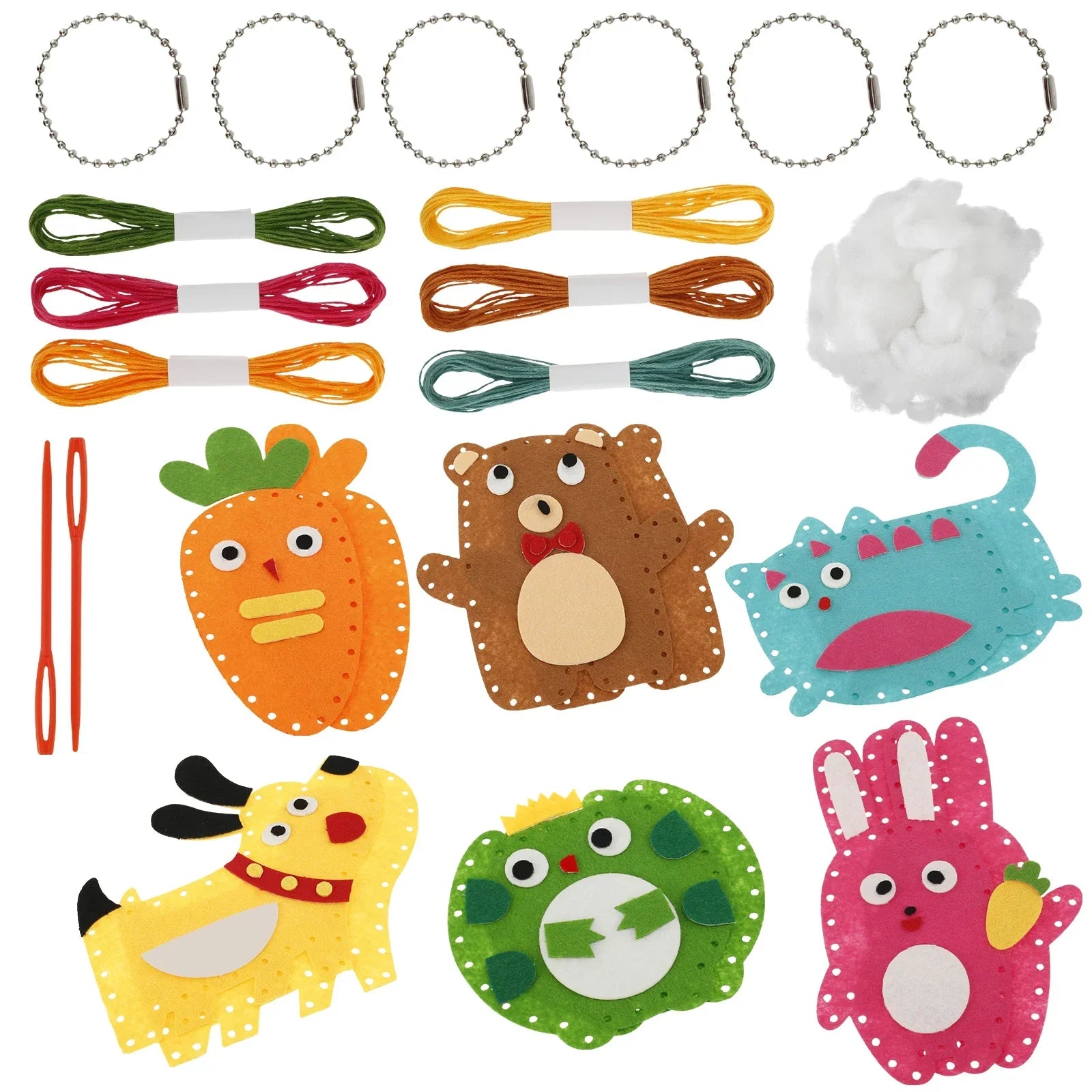 Buy The Best By Artsulli - Art is Long Life Short - Sewing Crafts Kits Forest Creatures DIY Felt Plush Animals for Beginner Kids