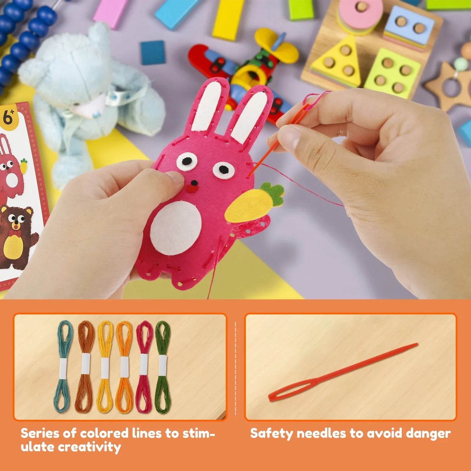 Buy The Best By Artsulli - Art is Long Life Short - Sewing Crafts Kits Forest Creatures DIY Felt Plush Animals for Beginner Kids