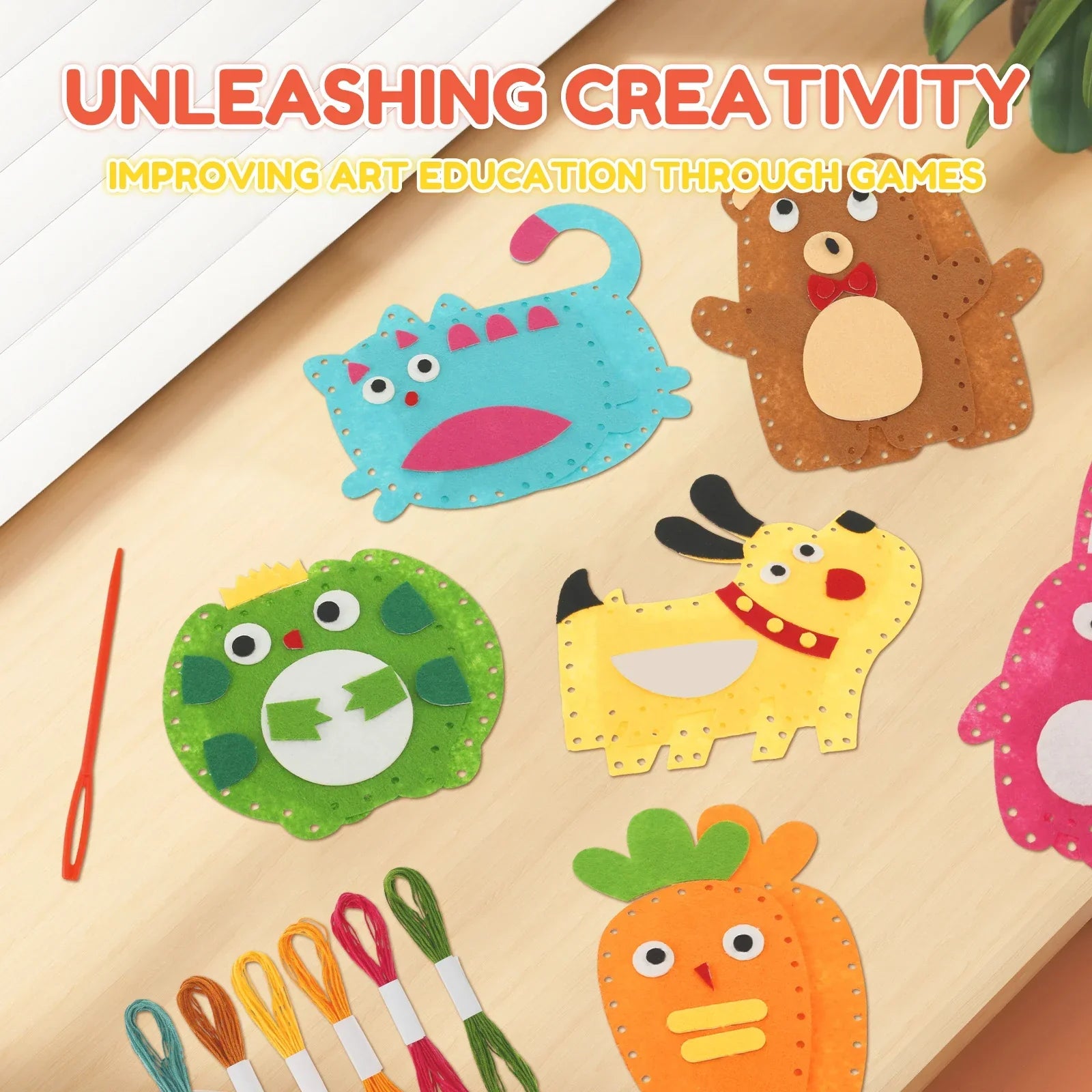 Buy The Best By Artsulli - Art is Long Life Short - Sewing Crafts Kits Forest Creatures DIY Felt Plush Animals for Beginner Kids
