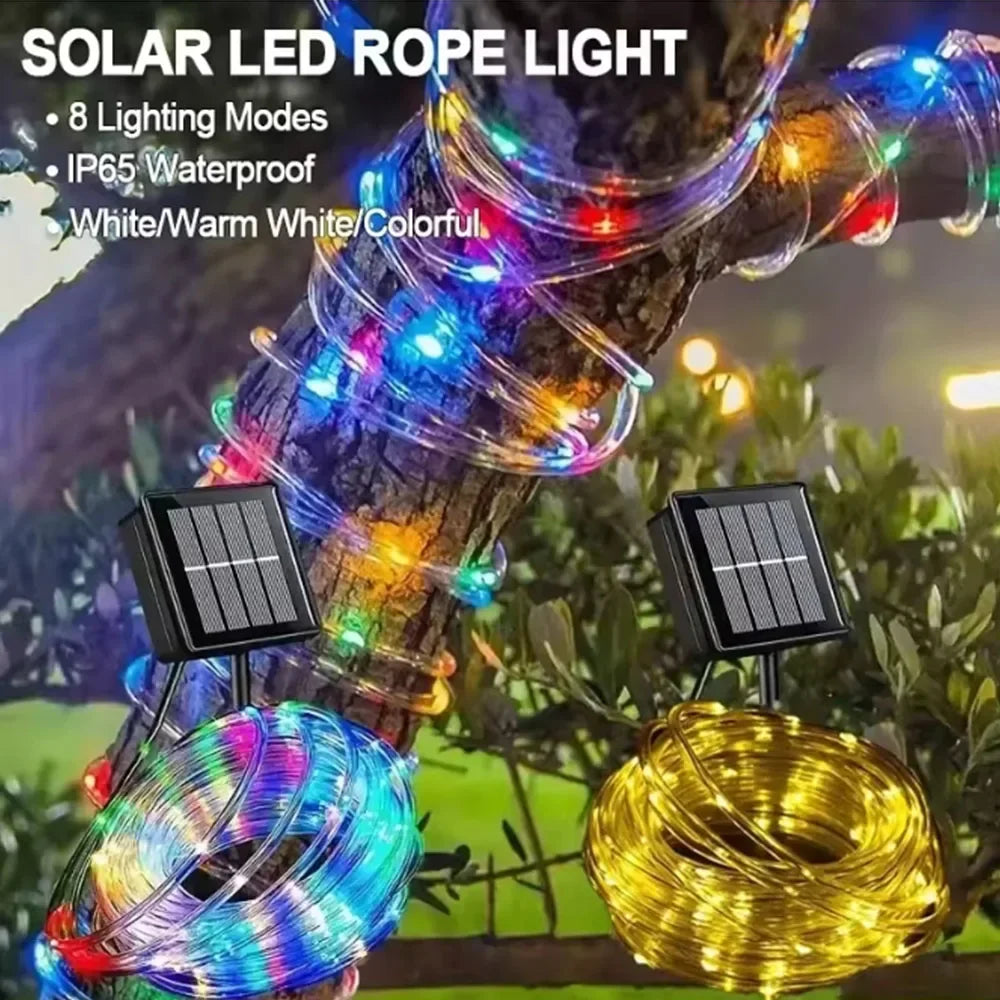 Buy The Best By Artsulli - Art is Long Life Short - Solar Rope Lights Outdoor 33FT 100LED String 8 Modes for Party Garden Yard Wedding