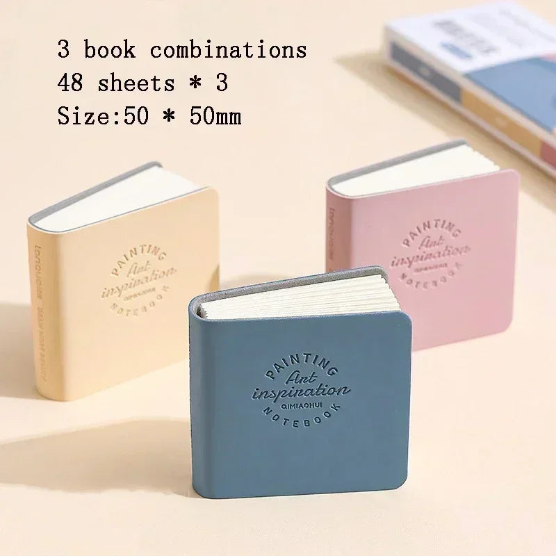 Buy The Best By Artsulli - Art is Long Life Short - Square Watercolor Sketchbook Set 3 Pack Mini Drawing Book Thick Paper for Painting