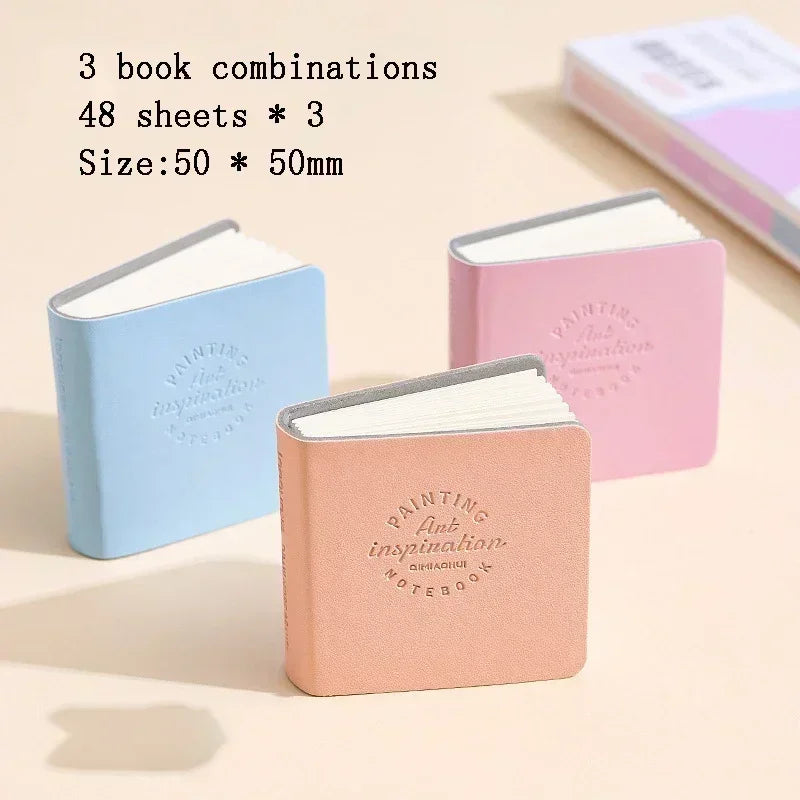 Buy The Best By Artsulli - Art is Long Life Short - Square Watercolor Sketchbook Set 3 Pack Mini Drawing Book Thick Paper for Painting