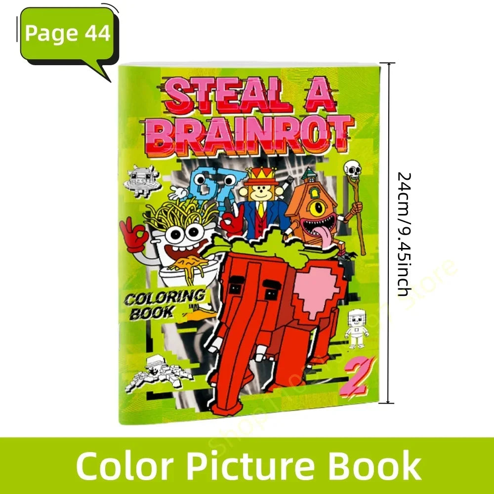 Buy The Best By Artsulli - Art is Long Life Short - Steal A Brainrot Coloring Books Sketchbook School Colors Painting Supplies 67 House 9
