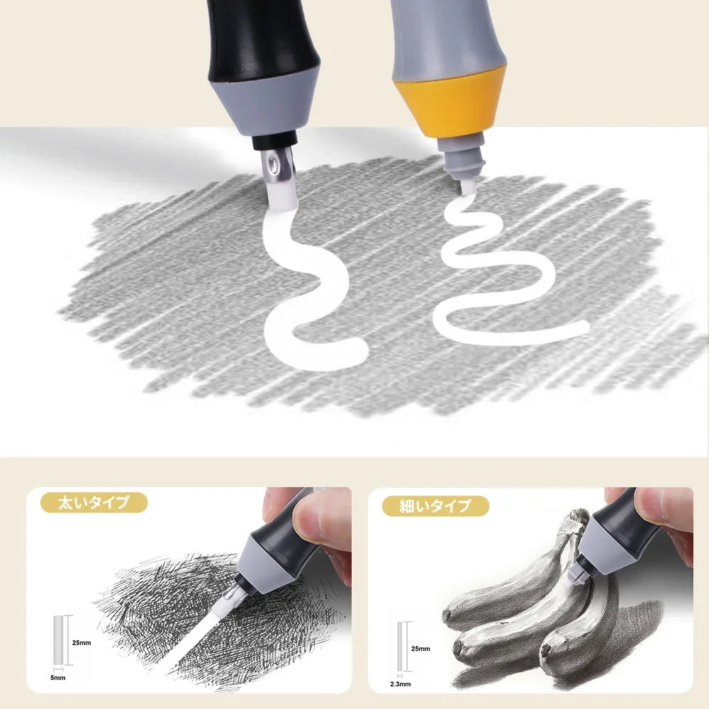 Buy The Best By Artsulli - Art is Long Life Short - Tenwin Adjustable Electric Rubber Eraser With Refills Battery Power For Sketch Drawing