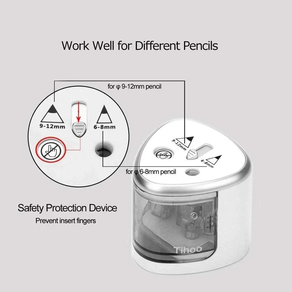 Buy The Best By Artsulli - Art is Long Life Short - Tenwin New Two-hole Electric Automatic Pencil Sharpener Switch Home Office School