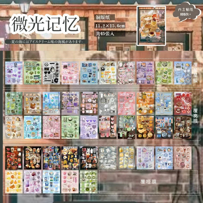 Buy The Best By Artsulli - Art is Long Life Short - TIANZI 20 Sheets PET Die cut Stickers book Retro Cartoon Decorative handmade