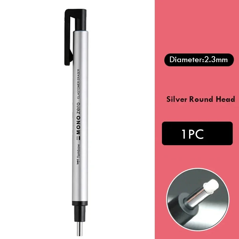 Buy The Best By Artsulli - Art is Long Life Short - Tombow Mono Zero Eraser Precision Tip Pen-Style Mechanical Rubber Refillable Pen Sketch