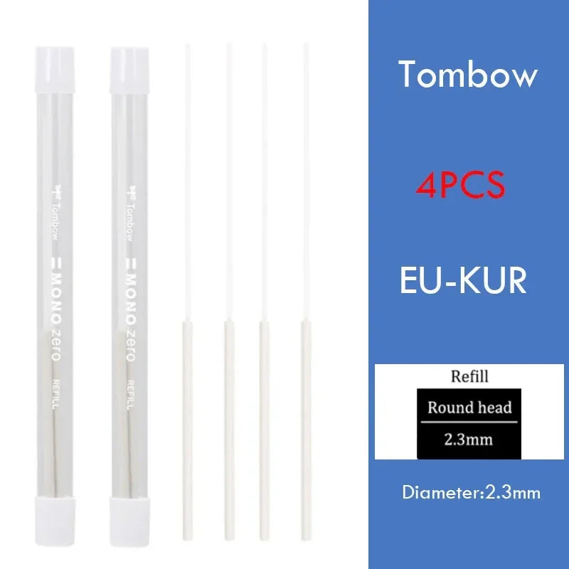 Buy The Best By Artsulli - Art is Long Life Short - Tombow Mono Zero Eraser Precision Tip Pen-Style Mechanical Rubber Refillable Pen Sketch
