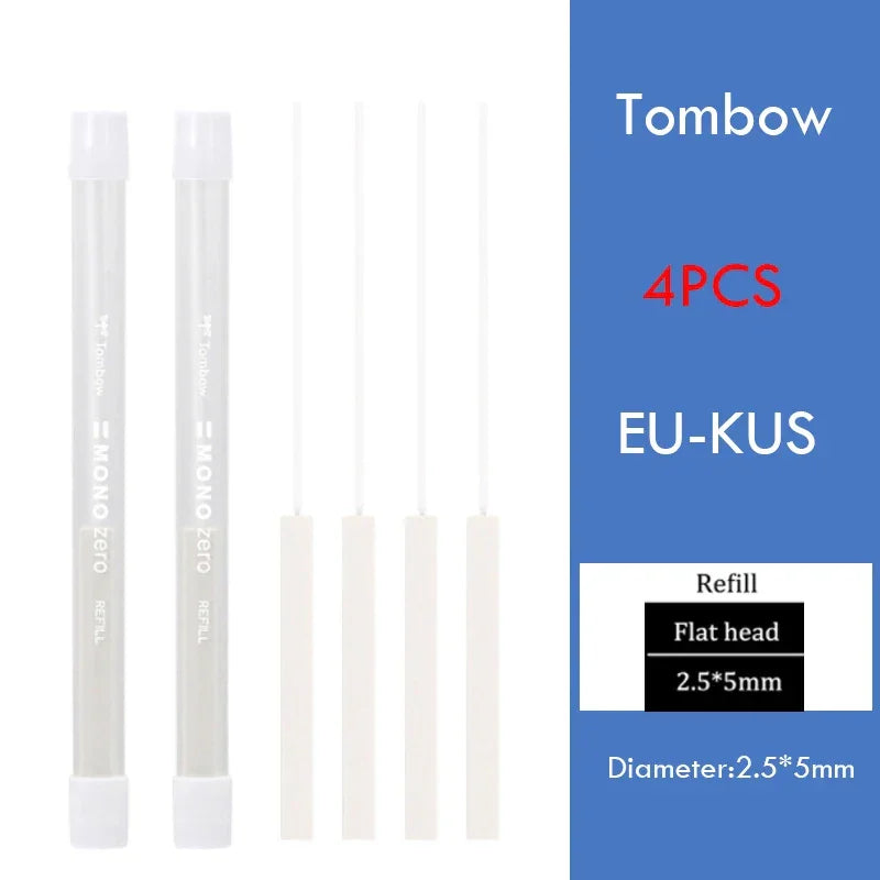 Buy The Best By Artsulli - Art is Long Life Short - Tombow Precision Refillable Eraser Pen for Artists Japanese Metal Tip 50mm Hard Core