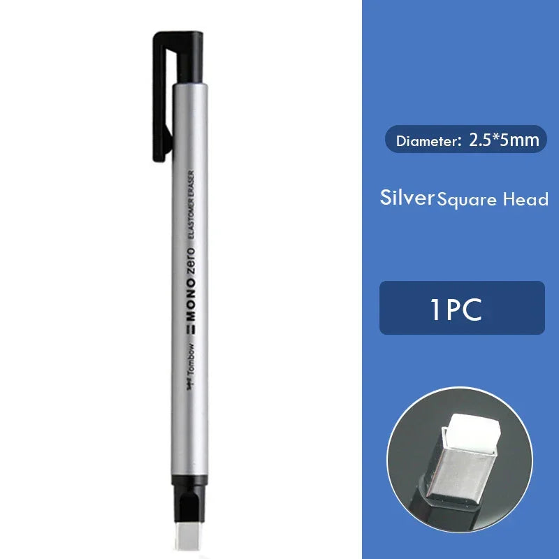 Buy The Best By Artsulli - Art is Long Life Short - Tombow Precision Refillable Eraser Pen for Artists Japanese Metal Tip 50mm Hard Core
