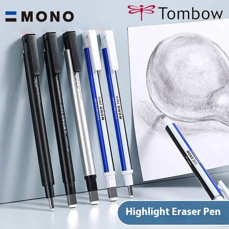 Buy The Best By Artsulli - Art is Long Life Short - Tombow Precision Refillable Eraser Pen for Artists Japanese Metal Tip 50mm Hard Core