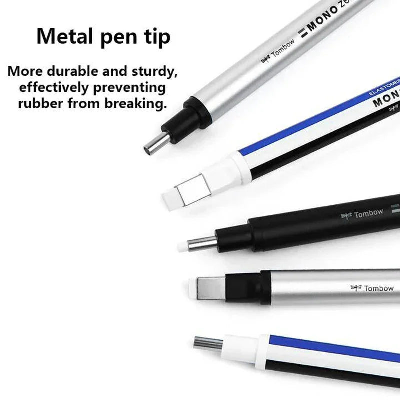 Buy The Best By Artsulli - Art is Long Life Short - Tombow Precision Refillable Eraser Pen for Artists Japanese Metal Tip 50mm Hard Core