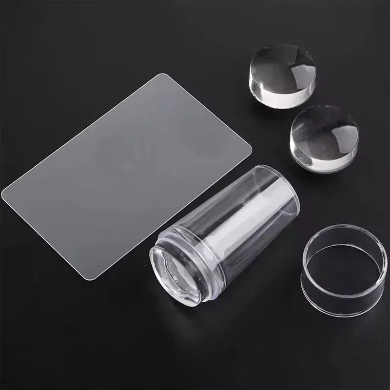 Buy The Best By Artsulli - Art is Long Life Short - Transparent Nail Stamper with Scraper 2-Piece Set Gel Silicone Head Stamping Plate