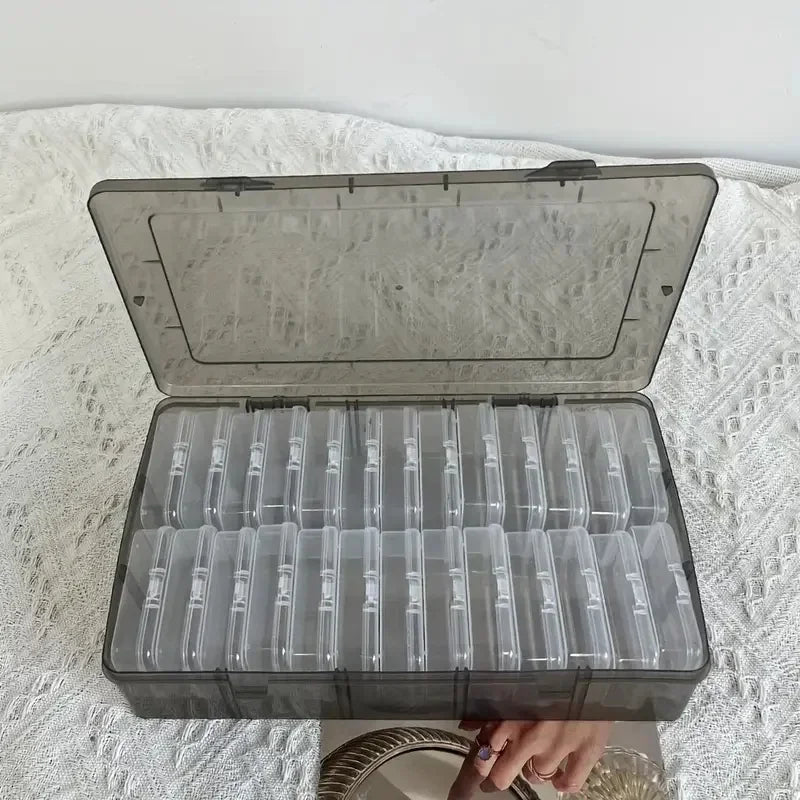 Buy The Best By Artsulli - Art is Long Life Short - Transparent plastic craft storage box portable multifunctional suitable for jewelry