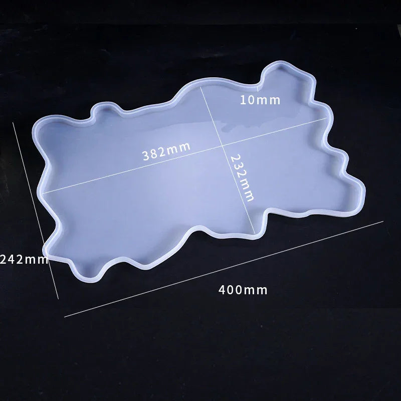 Buy The Best By Artsulli - Art is Long Life Short - Tray Epoxy Resin Silicone Mold DIY Large Rectangle Tea Plate Coaster For Home