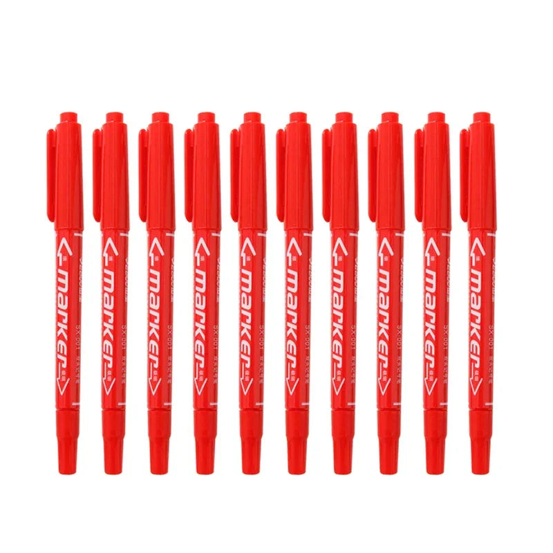 Buy The Best By Artsulli - Art is Long Life Short - Twin Tip Permanent Markers Pens Fine Point Waterproof Oily Black,Red,Blue Ink Painting