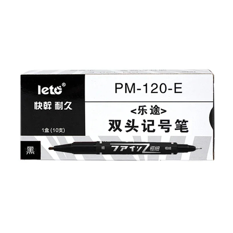 Buy The Best By Artsulli - Art is Long Life Short - Twin Tip Permanent Markers Pens Fine Point Waterproof Oily Black,Red,Blue Ink Painting