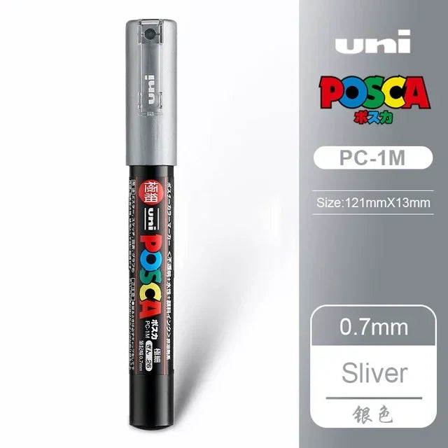 Buy The Best By Artsulli - Art is Long Life Short - UNI POSCA Markers Set PC-1M/3M/5M Permanent Acrylic Paint Pen Quick Dry Graffiti