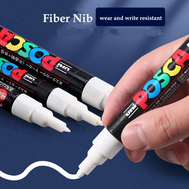 Buy The Best By Artsulli - Art is Long Life Short - UNI POSCA Markers Set PC-1M/3M/5M Permanent Acrylic Paint Pen Quick Dry Graffiti