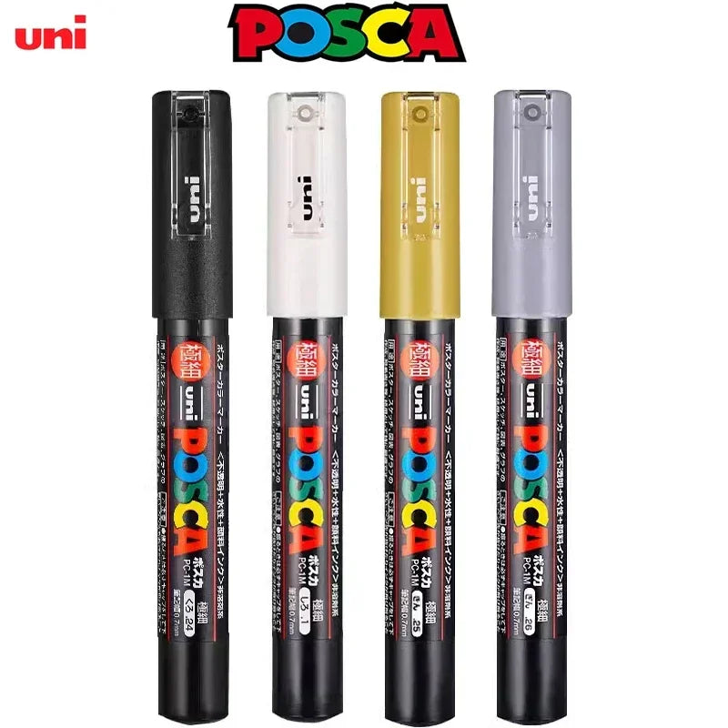 Buy The Best By Artsulli - Art is Long Life Short - UNI POSCA Markers Set PC-1M/3M/5M Permanent Acrylic Paint Pen Quick Dry Graffiti