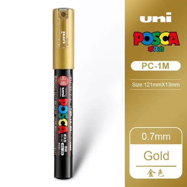 Buy The Best By Artsulli - Art is Long Life Short - UNI POSCA Markers Set PC-1M/3M/5M Permanent Acrylic Paint Pen Quick Dry Graffiti