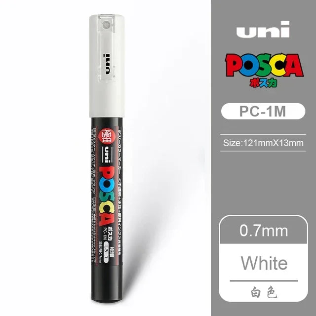 Buy The Best By Artsulli - Art is Long Life Short - UNI POSCA Markers Set PC-1M/3M/5M Permanent Acrylic Paint Pen Quick Dry Graffiti