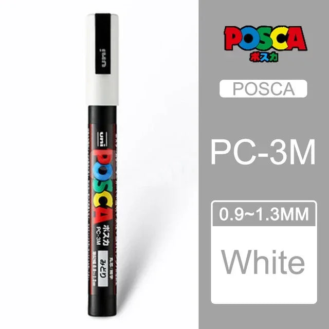 Buy The Best By Artsulli - Art is Long Life Short - UNI POSCA Markers Set PC-1M/3M/5M Permanent Acrylic Paint Pen Quick Dry Graffiti