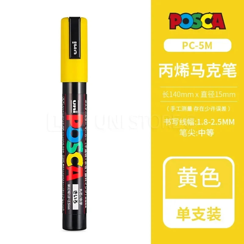 Buy The Best By Artsulli - Art is Long Life Short - Uni Posca PC-1M 3M 5m marker pen acrylic paint full color markers art supplies