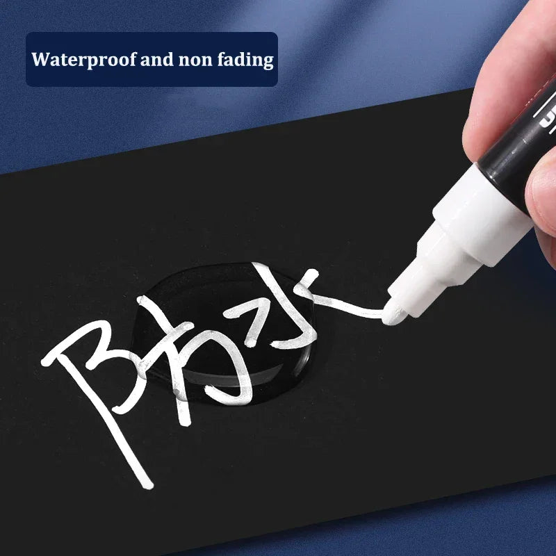 Buy The Best By Artsulli - Art is Long Life Short - Uni Posca White Markers,Acrylic Waterproof permanente Paint Pen PC-1M 3M 5M POP Poster
