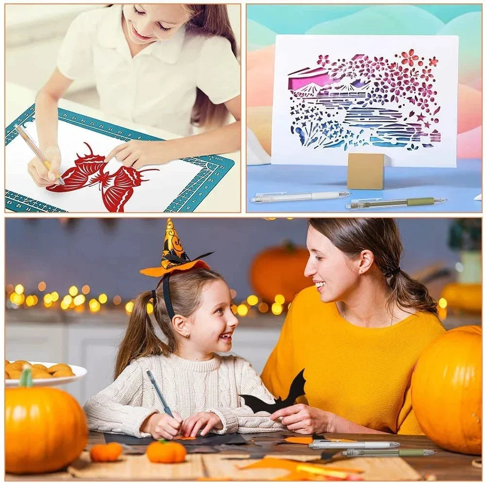 Buy The Best By Artsulli - Art is Long Life Short - Utility Knife Pen Cut Stickers Scrapbooking Cutting Tool Express Box School Supplies