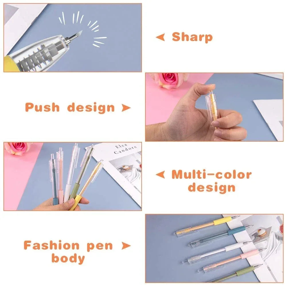 Buy The Best By Artsulli - Art is Long Life Short - Utility Knife Pen Cut Stickers Scrapbooking Cutting Tool Express Box School Supplies