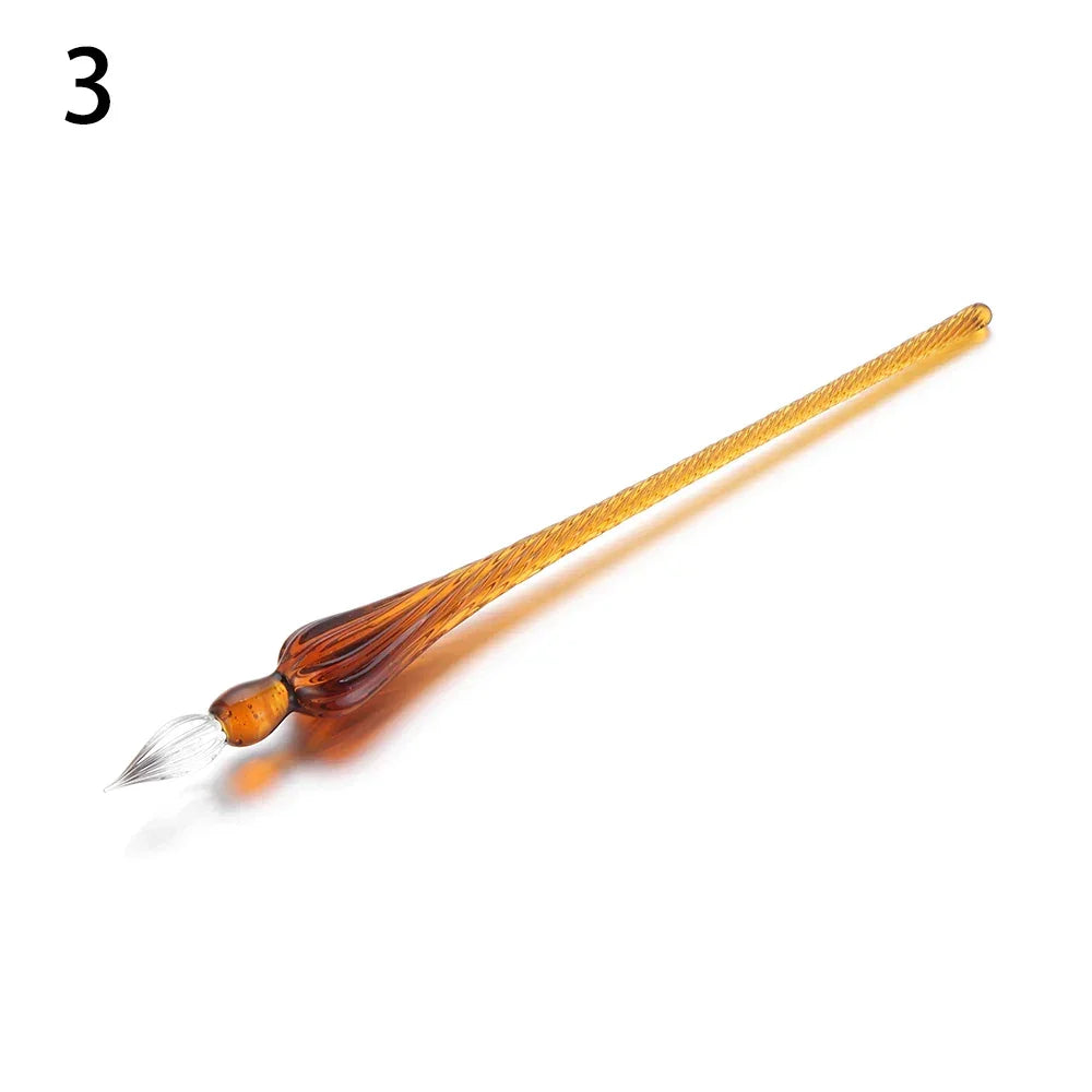 Buy The Best By Artsulli - Art is Long Life Short - Vintage Glass Dip Dipping Pen Painting Supplies Reusable Filling Ink Signature