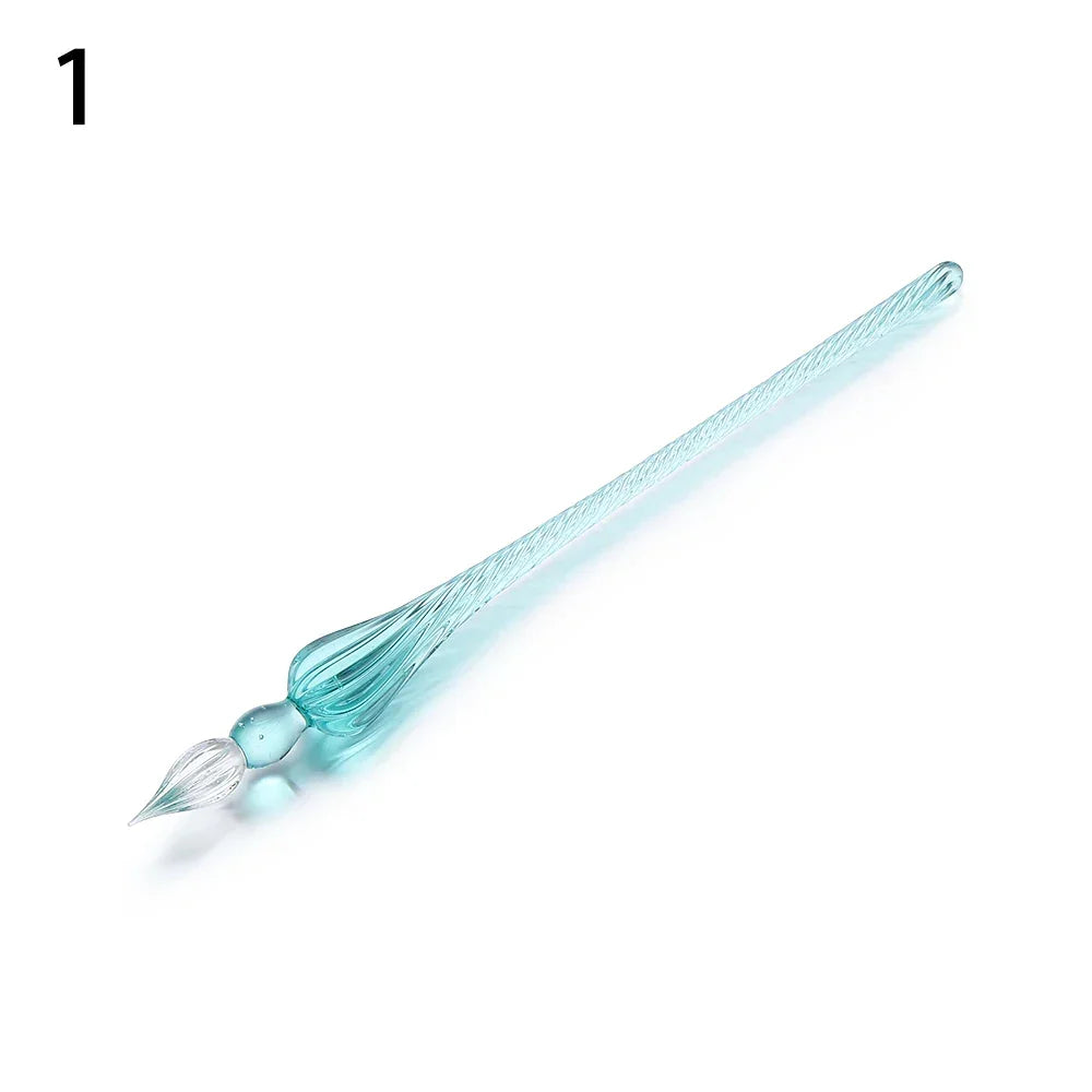Buy The Best By Artsulli - Art is Long Life Short - Vintage Glass Dip Dipping Pen Painting Supplies Reusable Filling Ink Signature