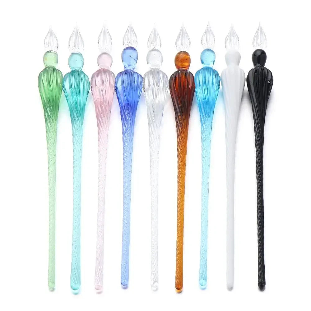 Buy The Best By Artsulli - Art is Long Life Short - Vintage Glass Dip Dipping Pen Painting Supplies Reusable Filling Ink Signature