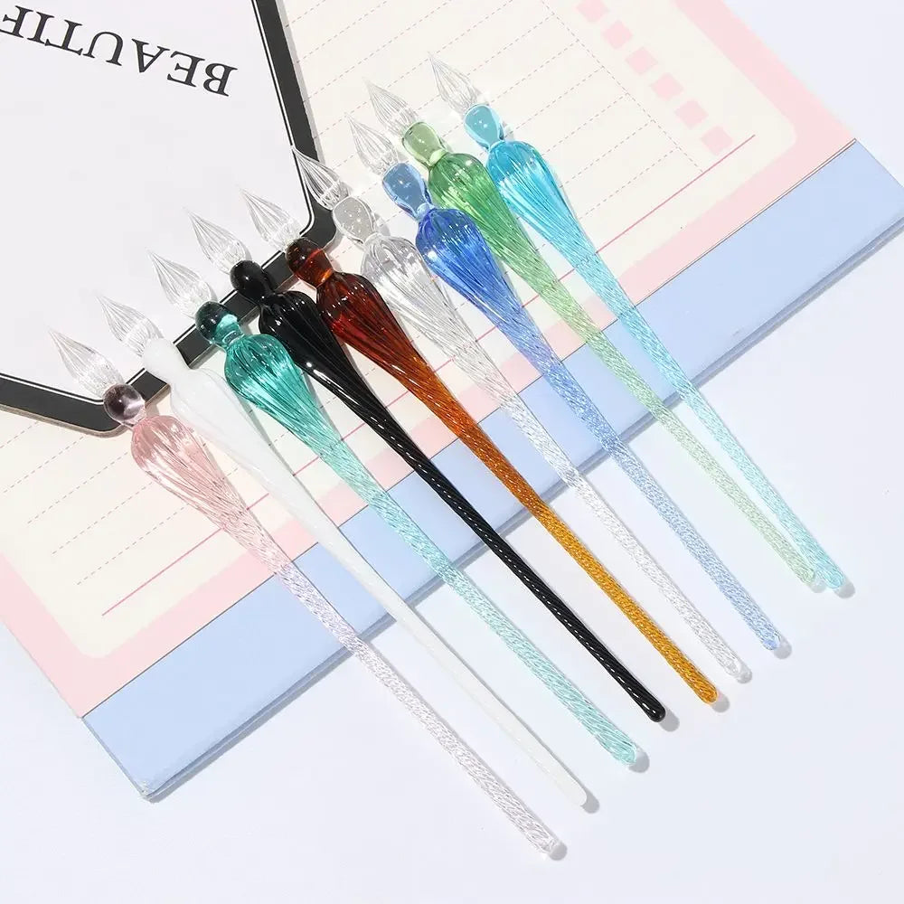 Buy The Best By Artsulli - Art is Long Life Short - Vintage Glass Dip Dipping Pen Painting Supplies Reusable Filling Ink Signature