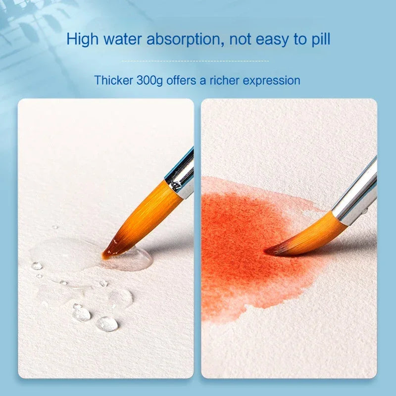 Buy The Best By Artsulli - Art is Long Life Short - Watercolor Pad 300gsm Paper Thickened Cotton Pulp School Supplies Aquarela Students