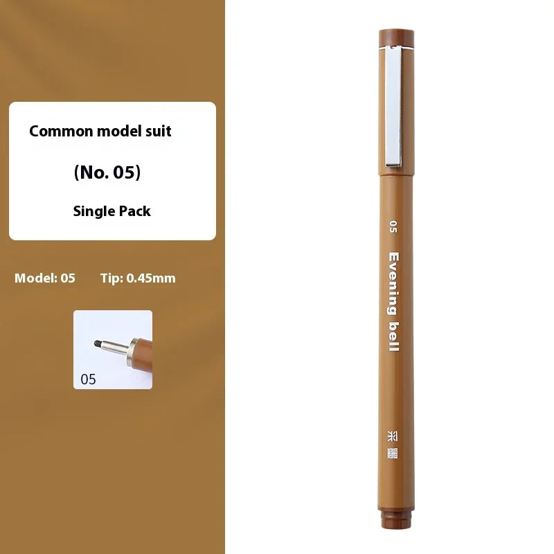 Buy The Best By Artsulli - Art is Long Life Short - Waterproof Ink Brown Micron Neelde Drawing Pen Pigment Fine Line Markers For Hand-Paint