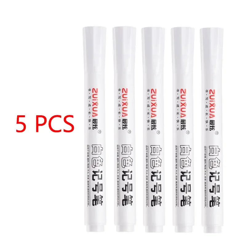 Buy The Best By Artsulli - Art is Long Life Short - White Marker Pens set Oily Waterproof Gel Pen DIY Graffiti Sketching Stationery Writing