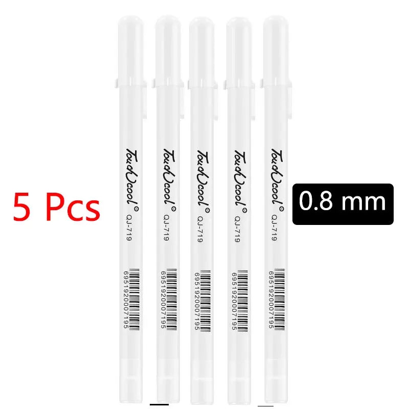 Buy The Best By Artsulli - Art is Long Life Short - White Marker Pens set Oily Waterproof Gel Pen DIY Graffiti Sketching Stationery Writing