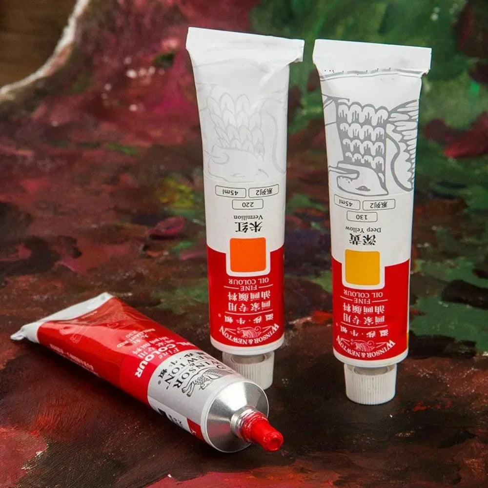 Buy The Best By Artsulli - Art is Long Life Short - Winsor&Newton 45ML Oil Paint,Colorful Professionals Artist Drawing Tools for Canvas