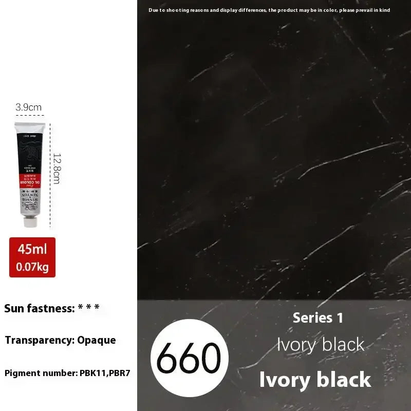 Buy The Best By Artsulli - Art is Long Life Short - Winsor&Newton 45ML Oil Paint,Colorful Professionals Artist Drawing Tools for Canvas